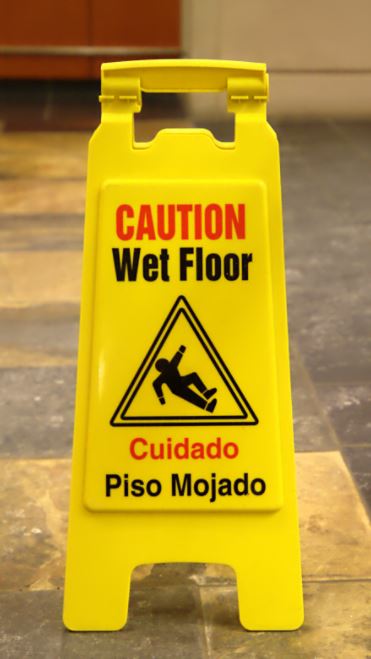 wet floor